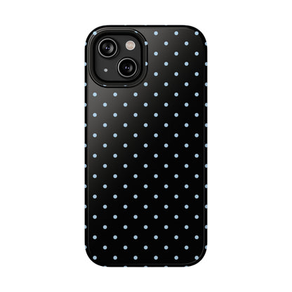Blue Velvet Mini Dots iPhone Case