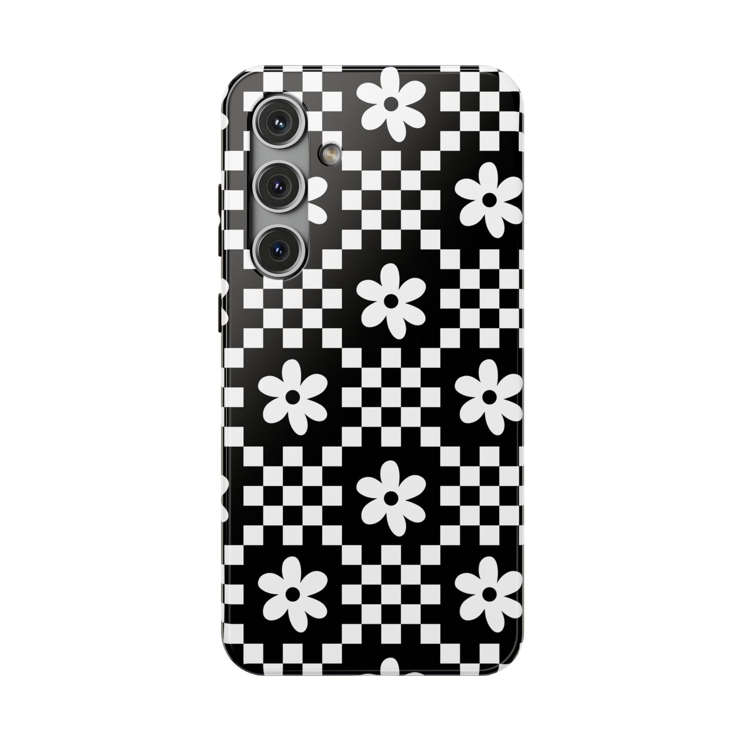 Checkerboard Daisy Samsung Case