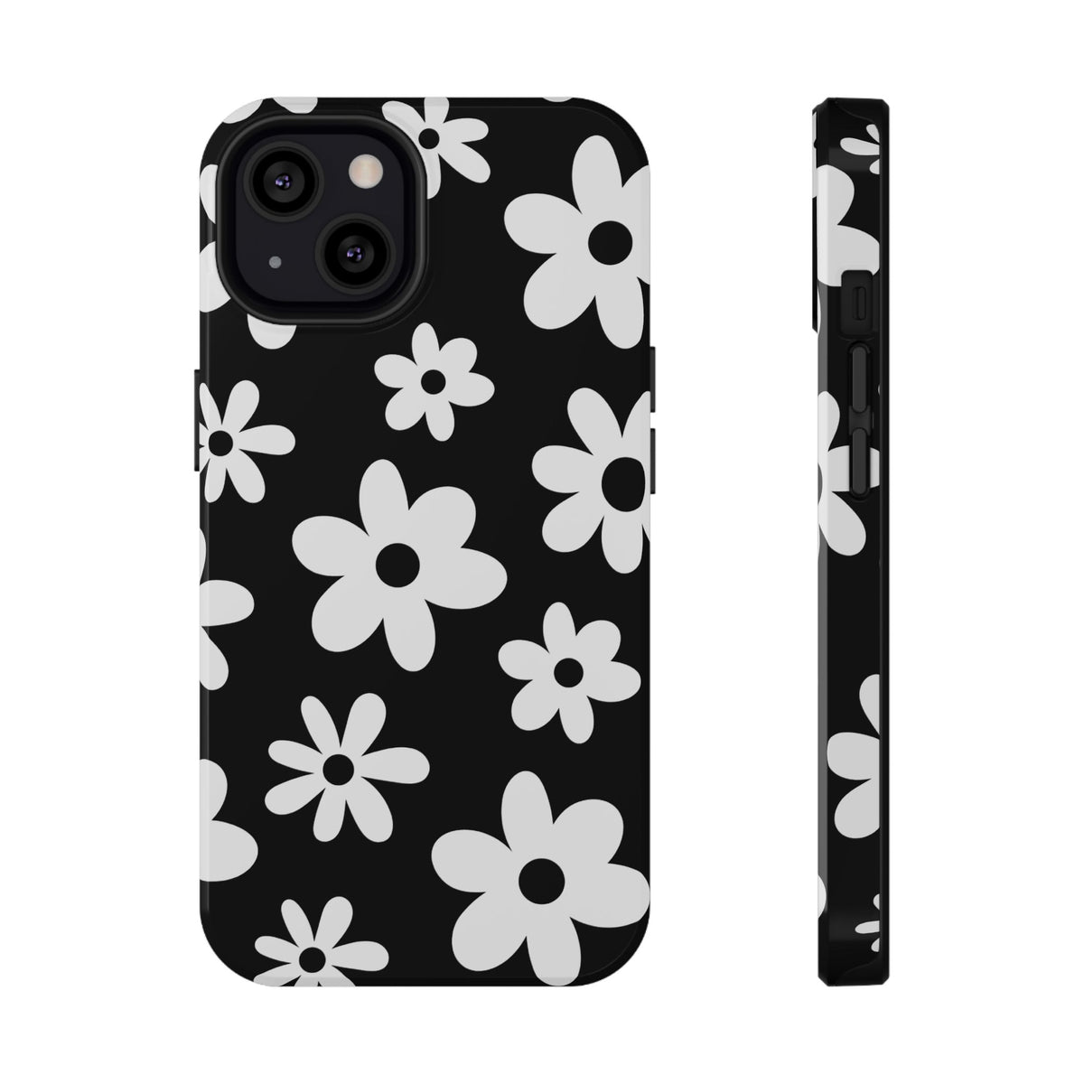 Black Flower Power iPhone Case