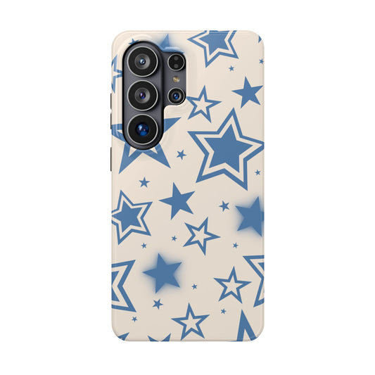Beige & Blue Stardust Samsung Case