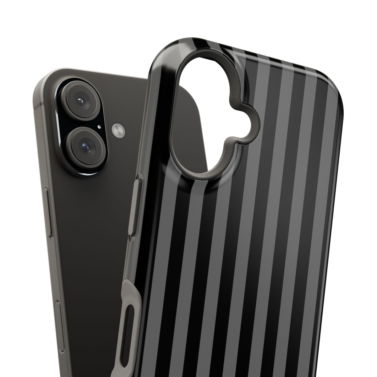 Custom Initials Twilight Stripes iPhone Case