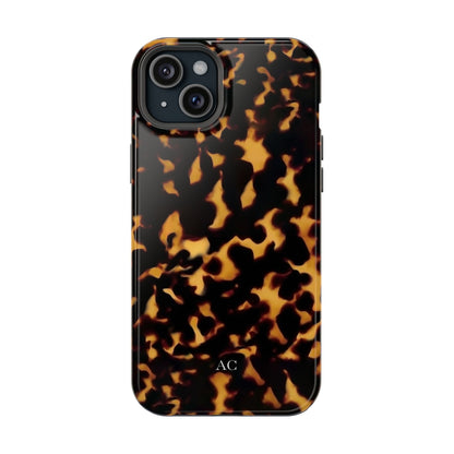 Custom Initials Tortoise iPhone Case