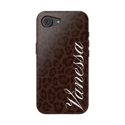 Custom Mocha Leopard iPhone Case