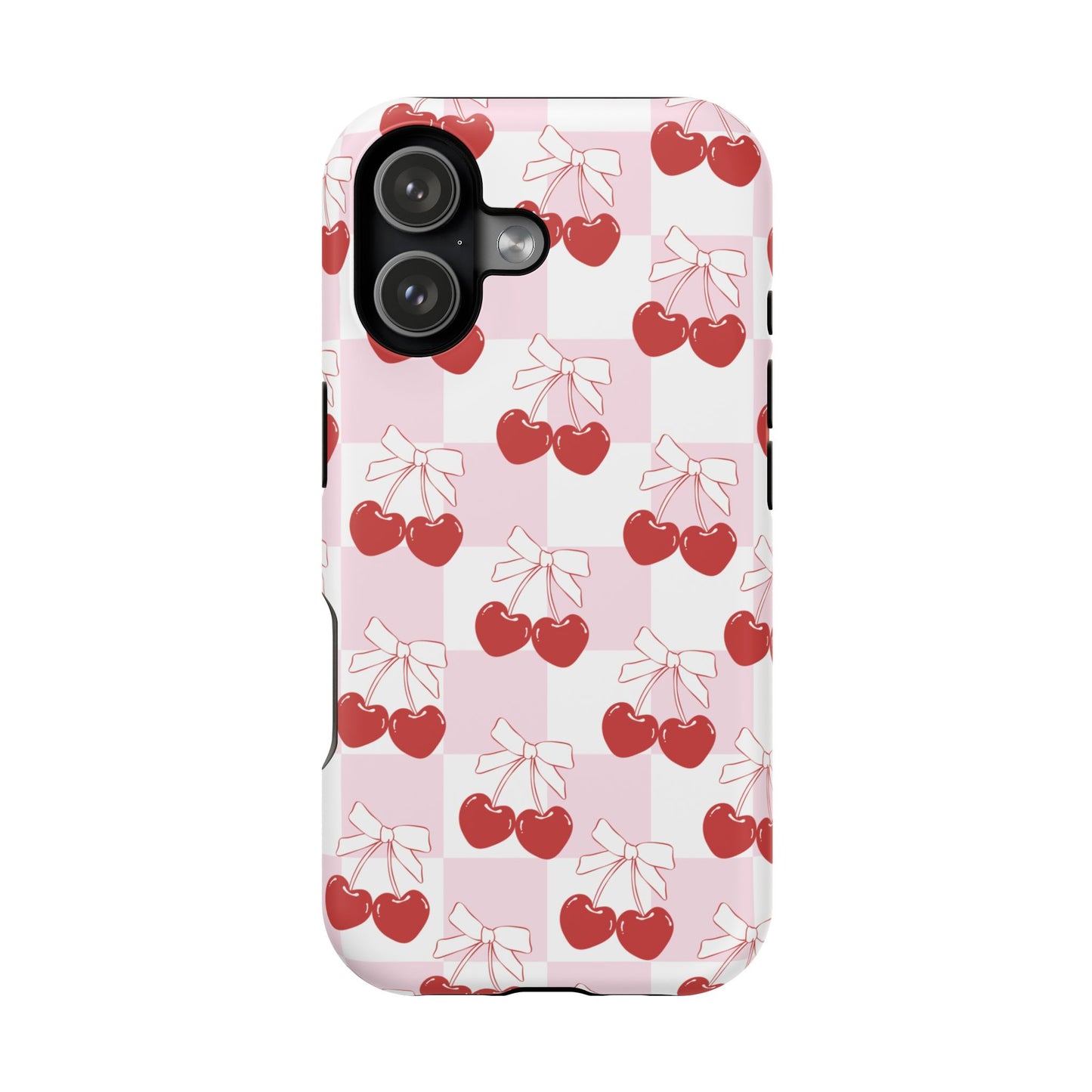 Cherry Bows Coquette iPhone Case