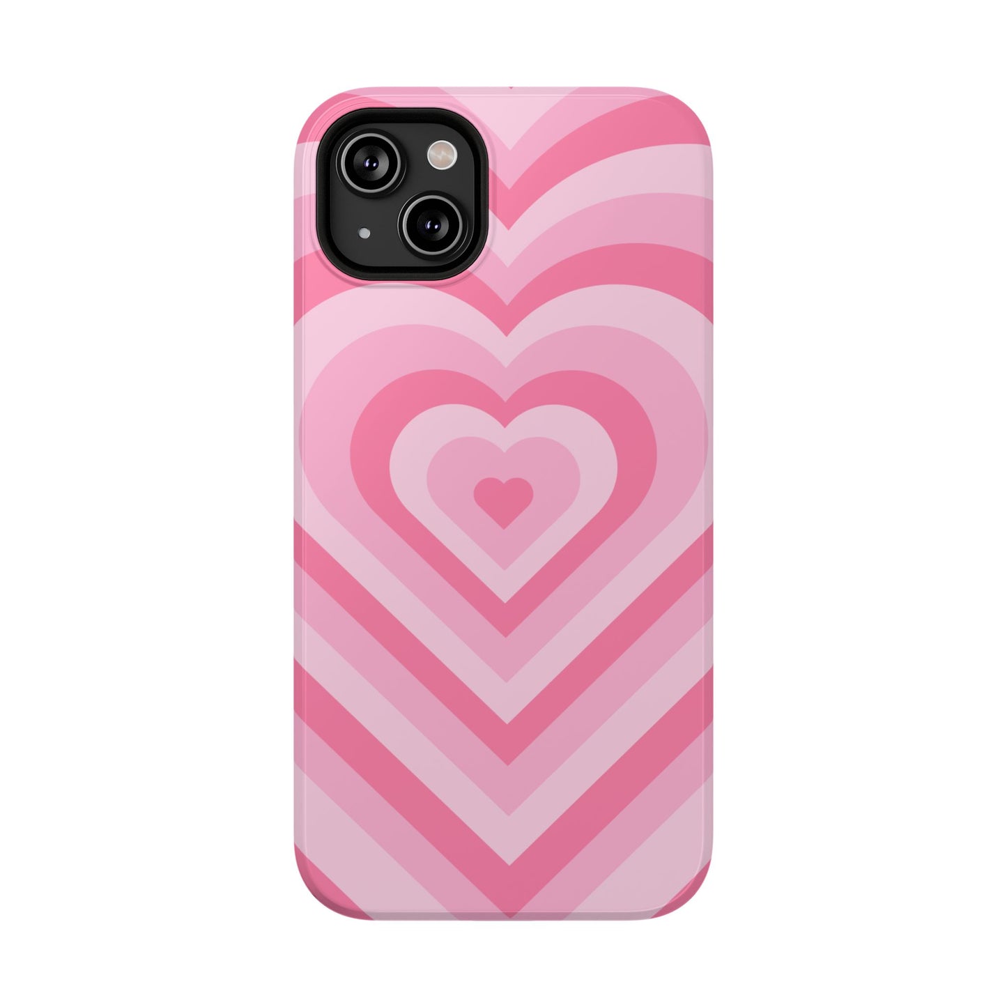 Pink Glowing Hearts iPhone Case