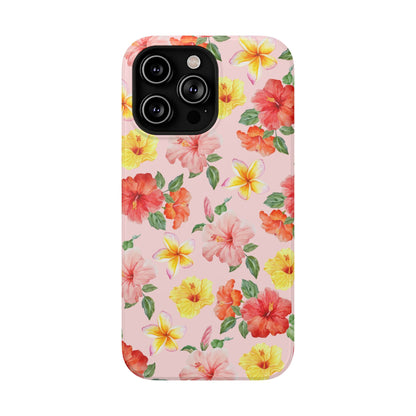 Pink Hibiscus Bloom iPhone Case