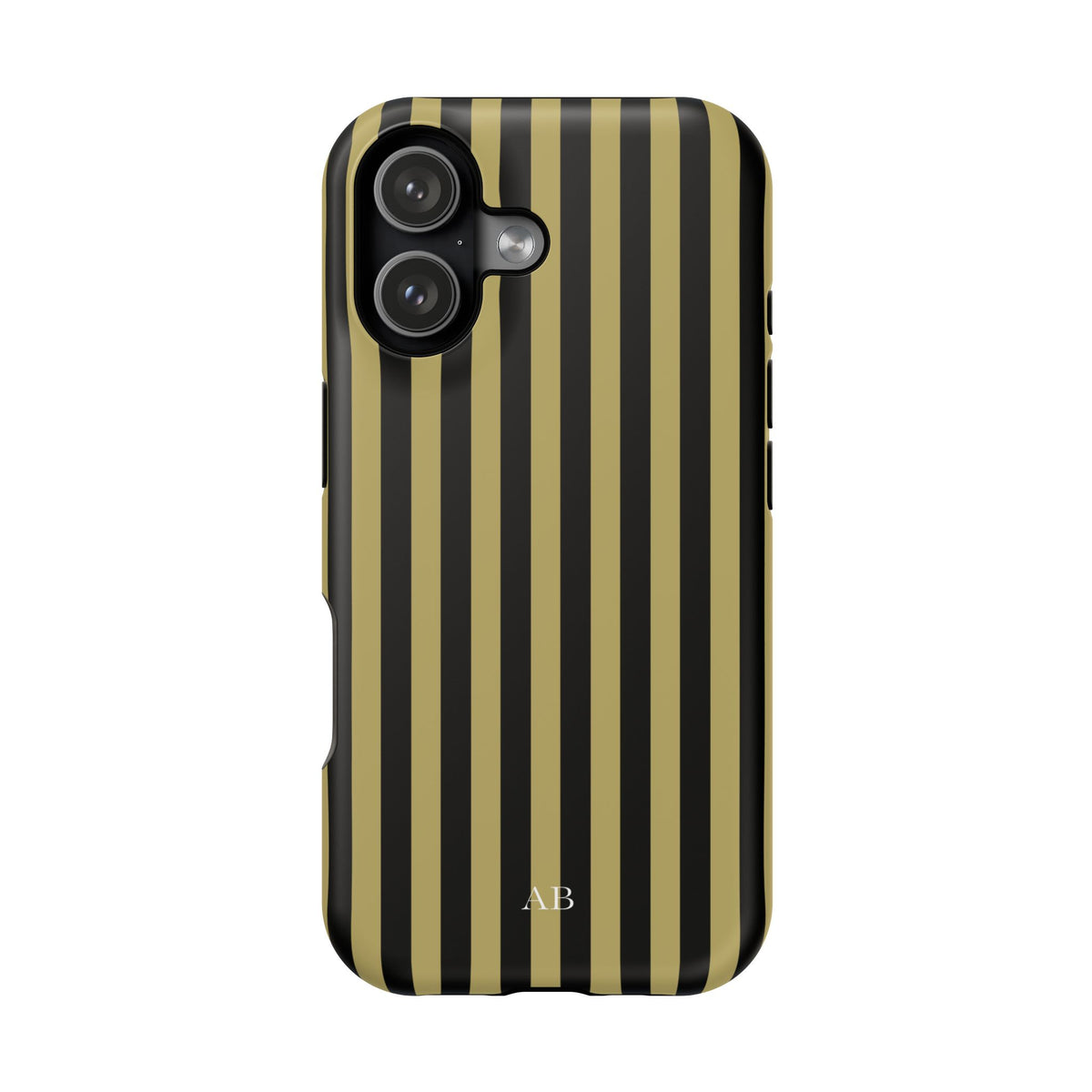 Custom Initials Wicked Stripes iPhone Case