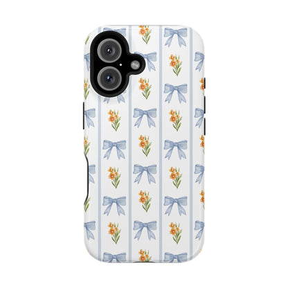 Blue Bows iPhone Case