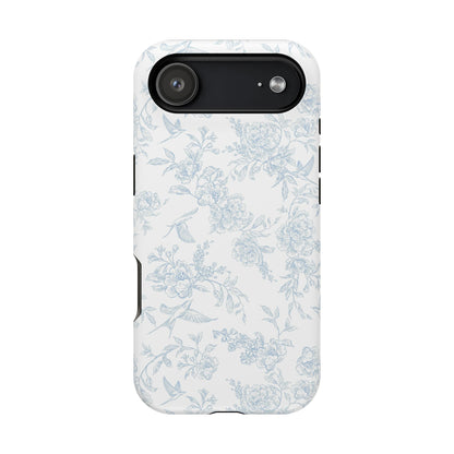 French Blue Toile iPhone Case
