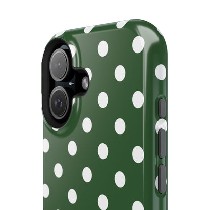 Green Polka Dots iPhone Case