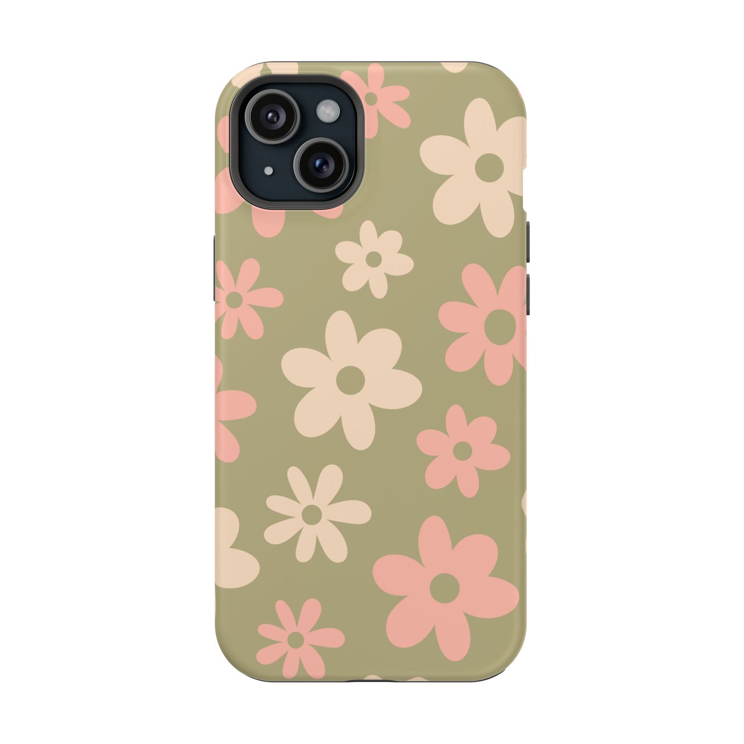 Green Flower Power iPhone Case