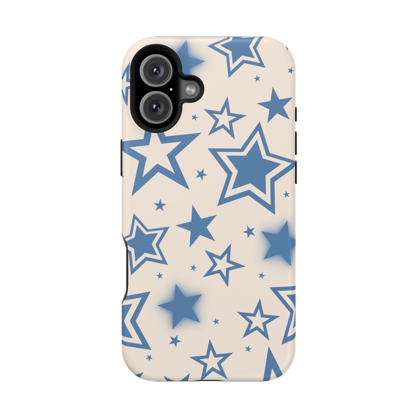 Beige & Blue Stardust iPhone Case