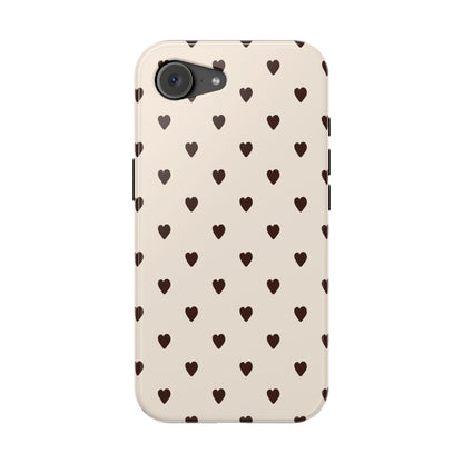 Cocoa Hearts iPhone Case