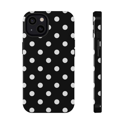 White Polka Dots iPhone Case