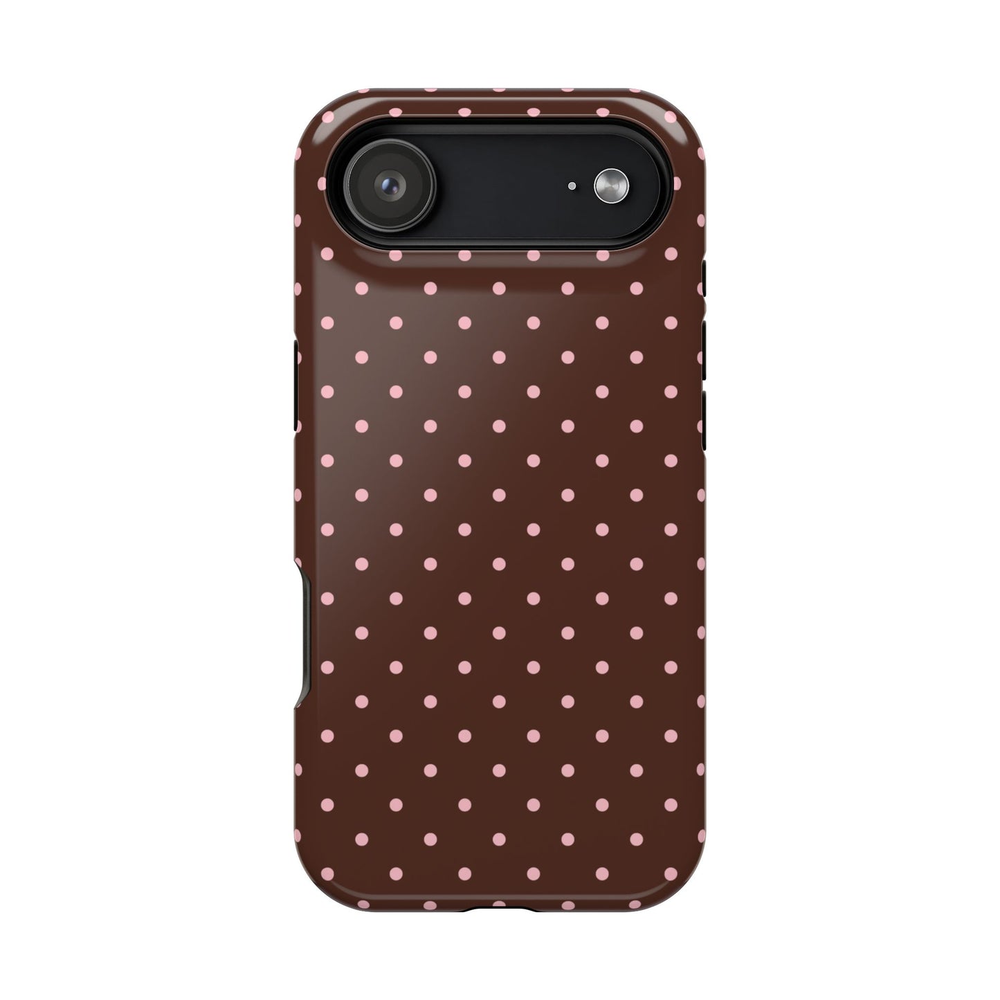 Pink Latte Mini Dots iPhone Case