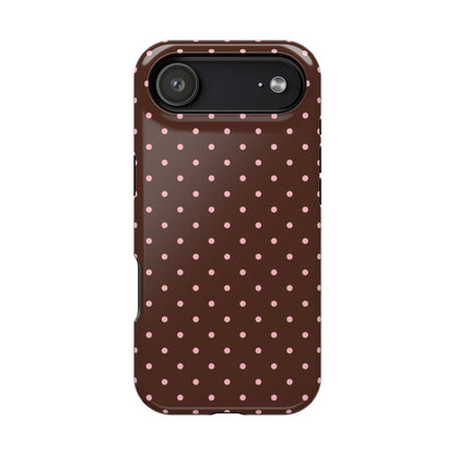 Pink Latte Mini Dots iPhone Case