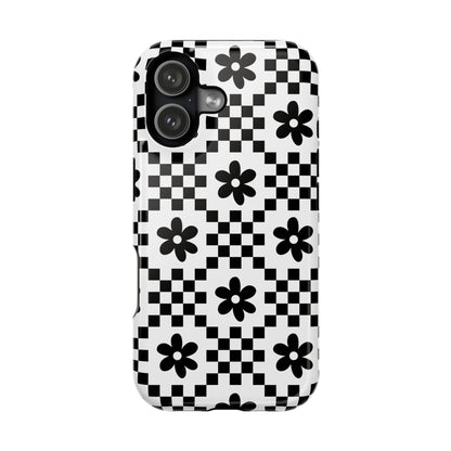 Monochrome Daisy iPhone Case