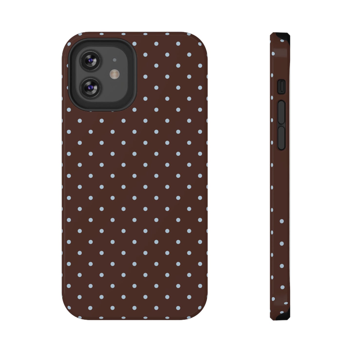 Blue Latte Mini Dots iPhone Case