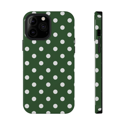 Green Polka Dots iPhone Case