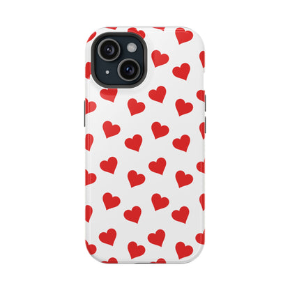 Red Heart Mania iPhone Case