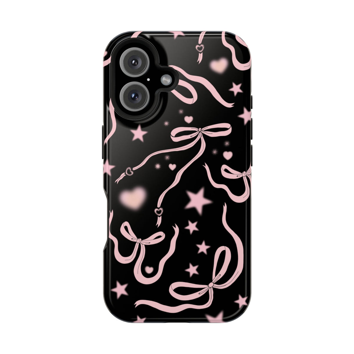 Black Cosmic Bows iPhone Case from Stella Cases
