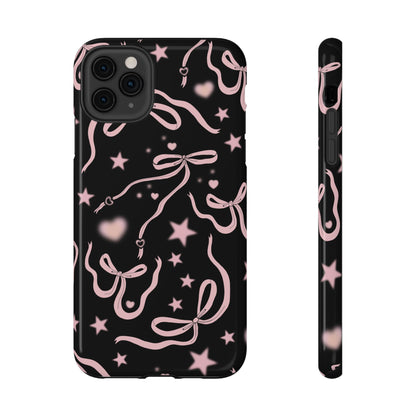 Black Cosmic Bows iPhone Case from Stella Cases