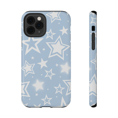 Blue Y2K Stars iPhone Case
