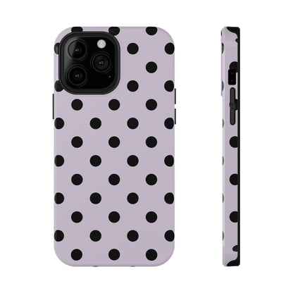 Lilac Polka Dots iPhone Case