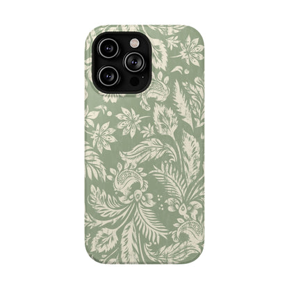 Sage Paisley iPhone Case