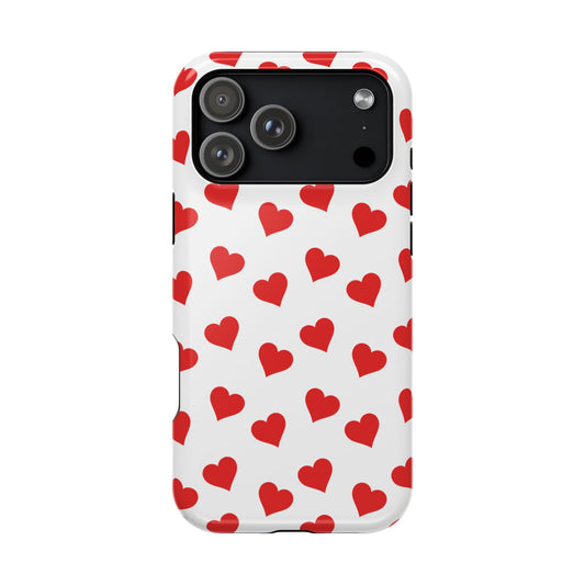 Red Heart Mania iPhone Case