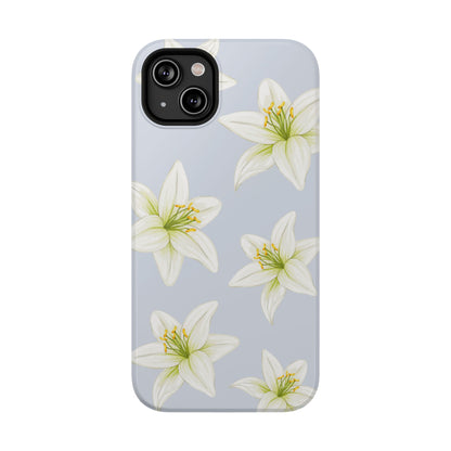Blue Tiger Lily iPhone Case