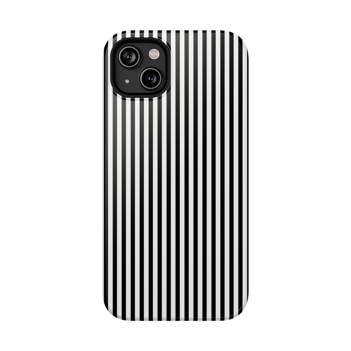 Black Pinstripes iPhone Case