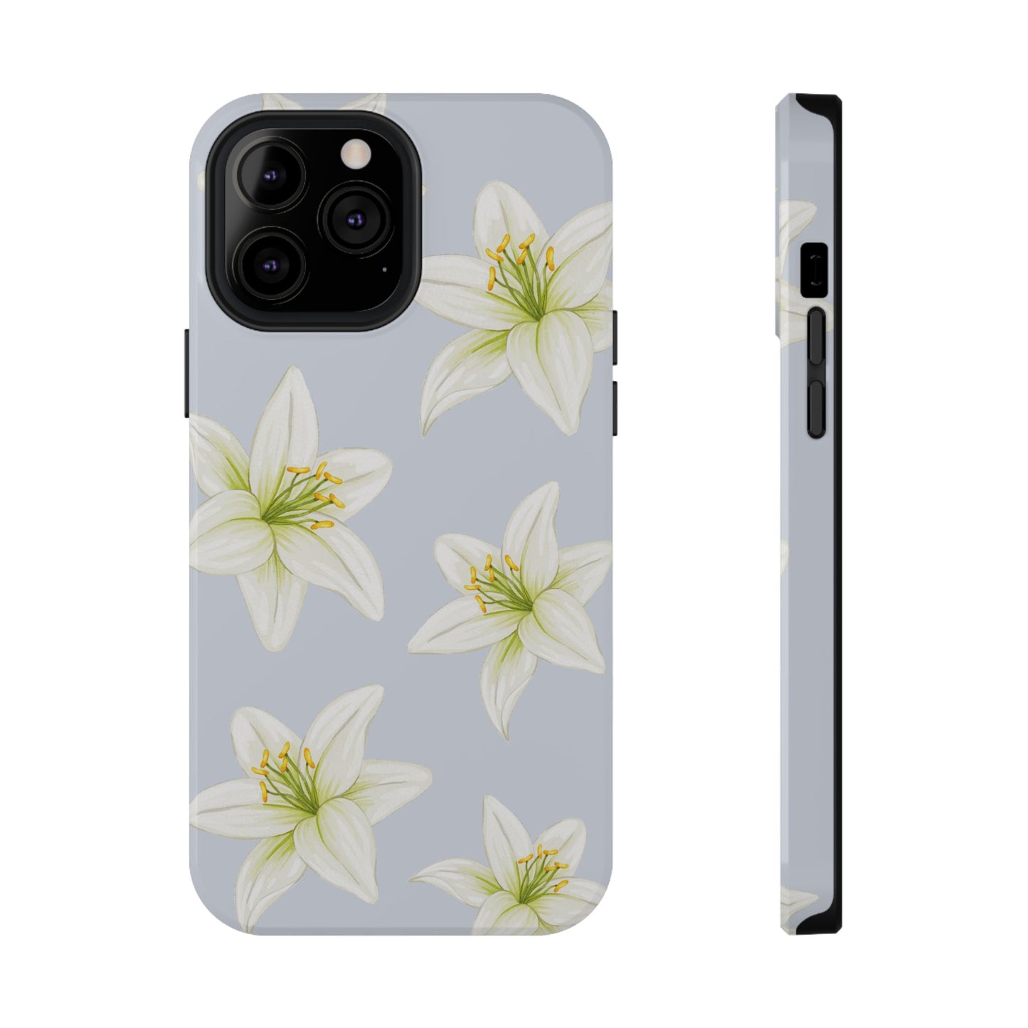 Blue Tiger Lily iPhone Case