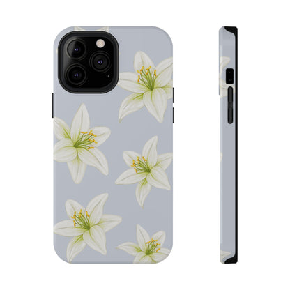 Blue Tiger Lily iPhone Case