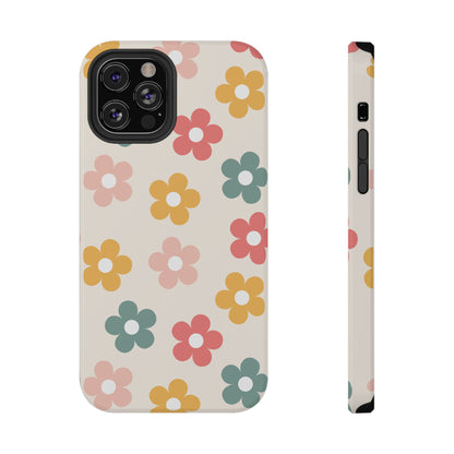 Boho Retro Flowers iPhone Case