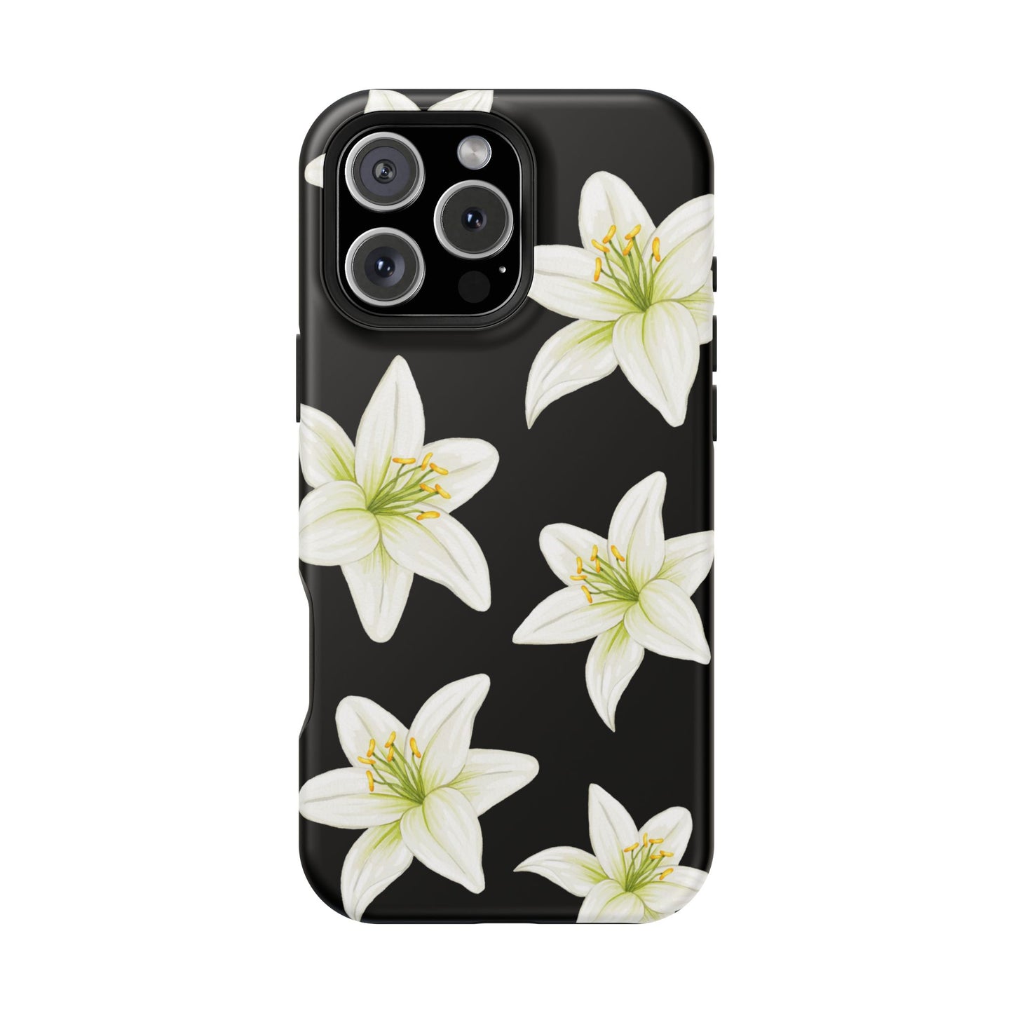 Black Tiger Lily iPhone Case