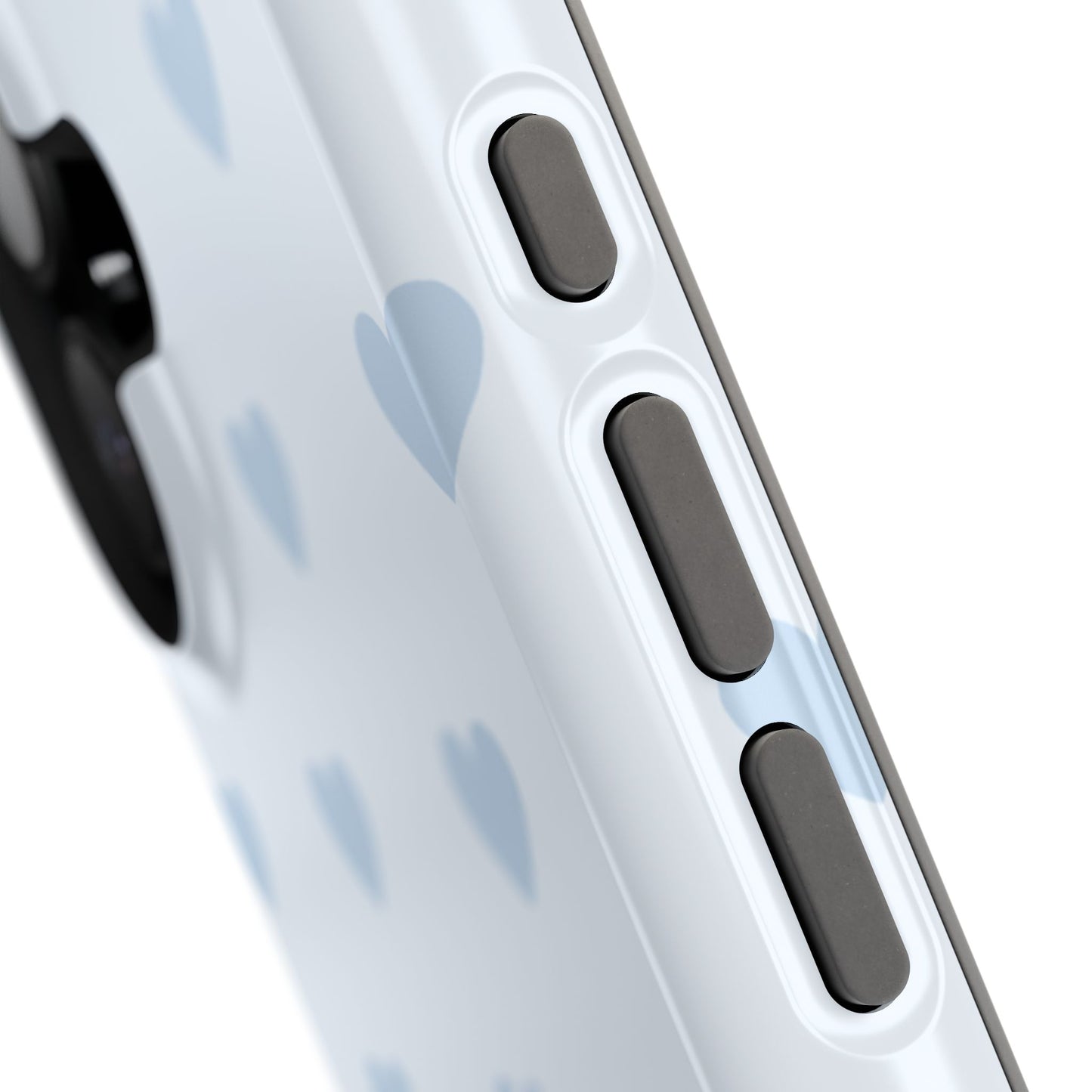Light Blue Hearts iPhone Case
