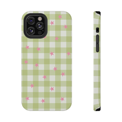 Lucky Star Gingham iPhone Case
