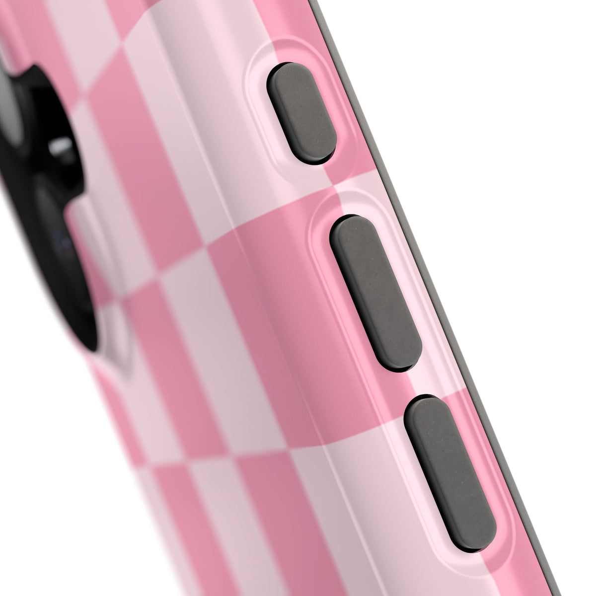 Pink Candy Checkered iPhone Case from Stella Cases
