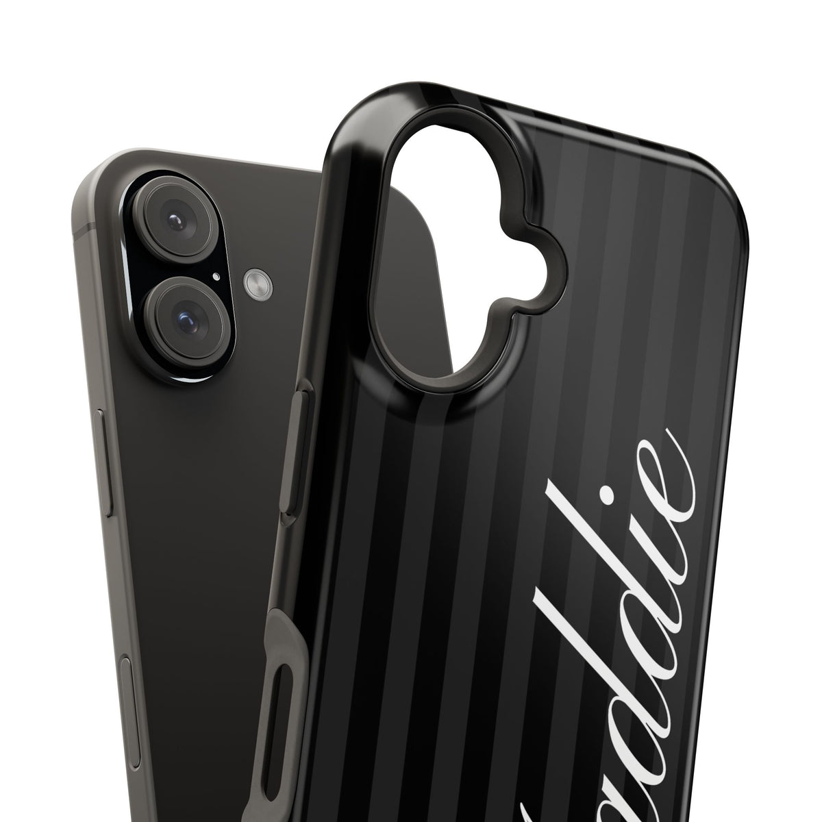 Custom Black Stripes iPhone Case