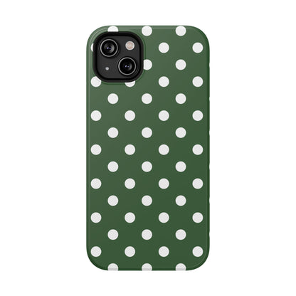 Green Polka Dots iPhone Case