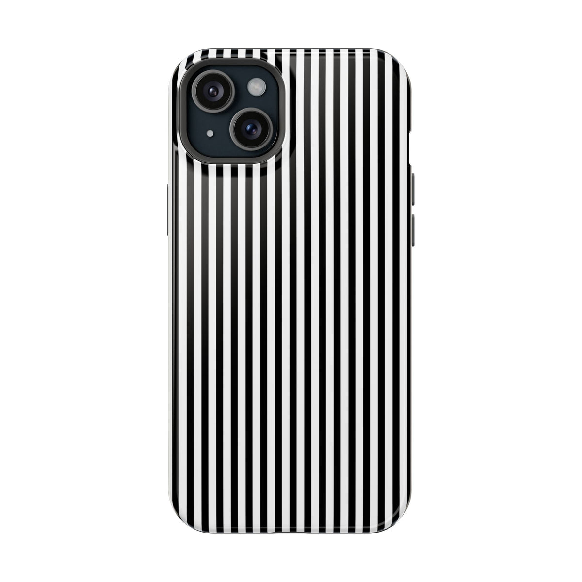Black Pinstripes iPhone Case