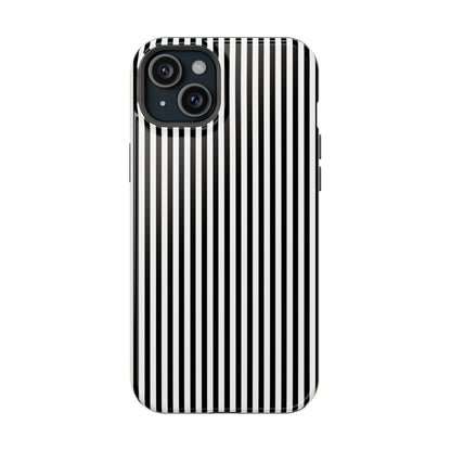 Black Pinstripes iPhone Case