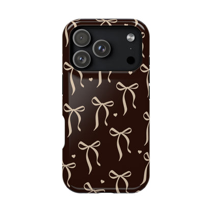 Chocolate Bows iPhone Case