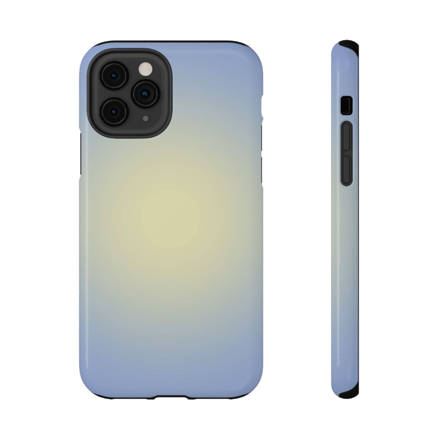 Blue & Yellow Aura iPhone Case