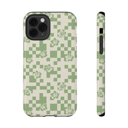 Green Hibiscus iPhone Case