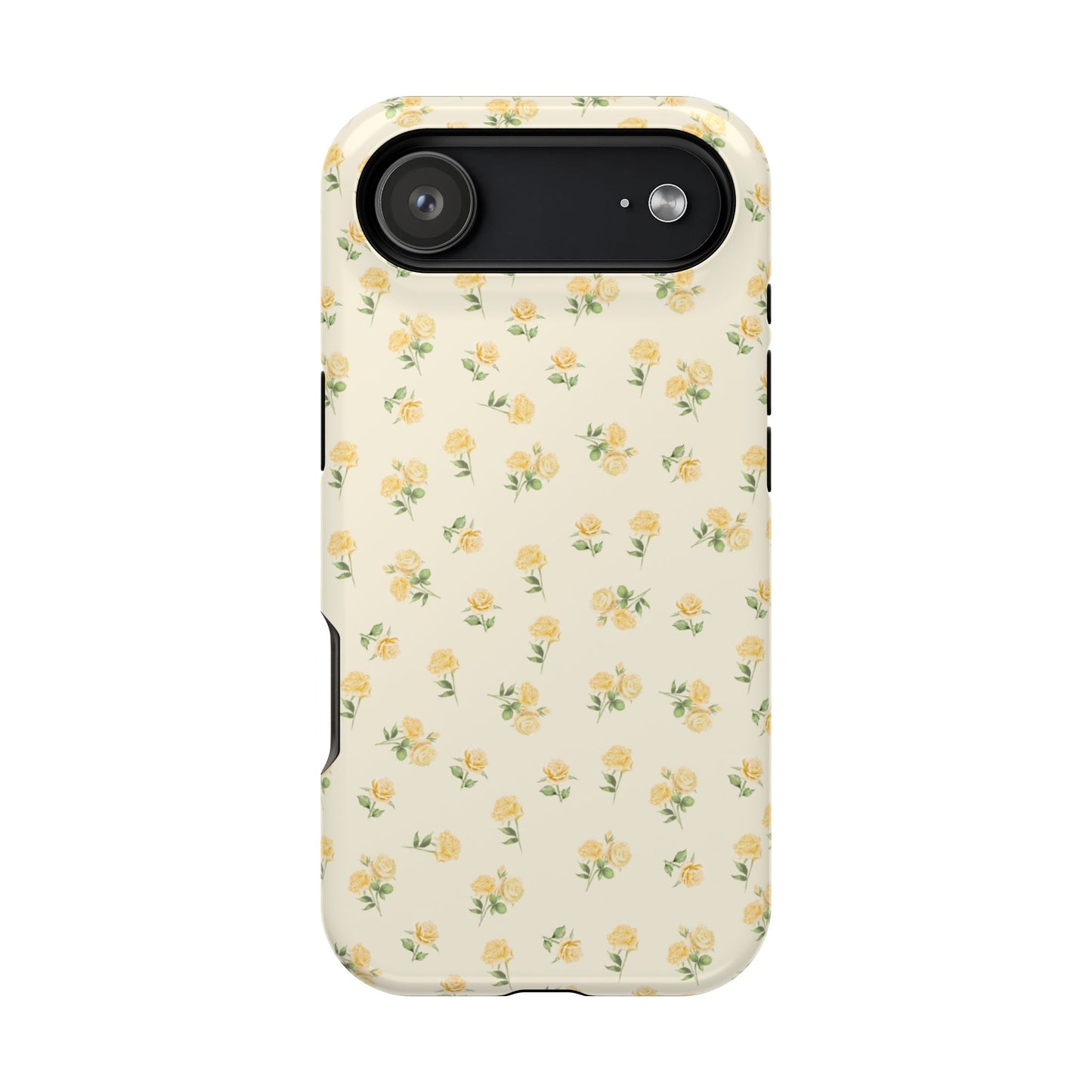 Yellow Ditsy Roses iPhone Case