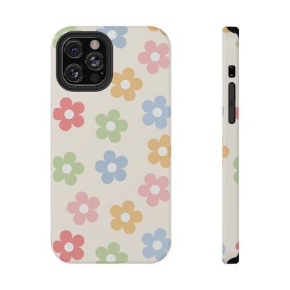 Preppy Retro Flowers iPhone Case