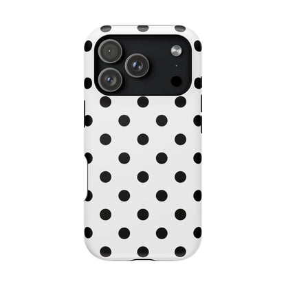 Black Polka Dots iPhone Case