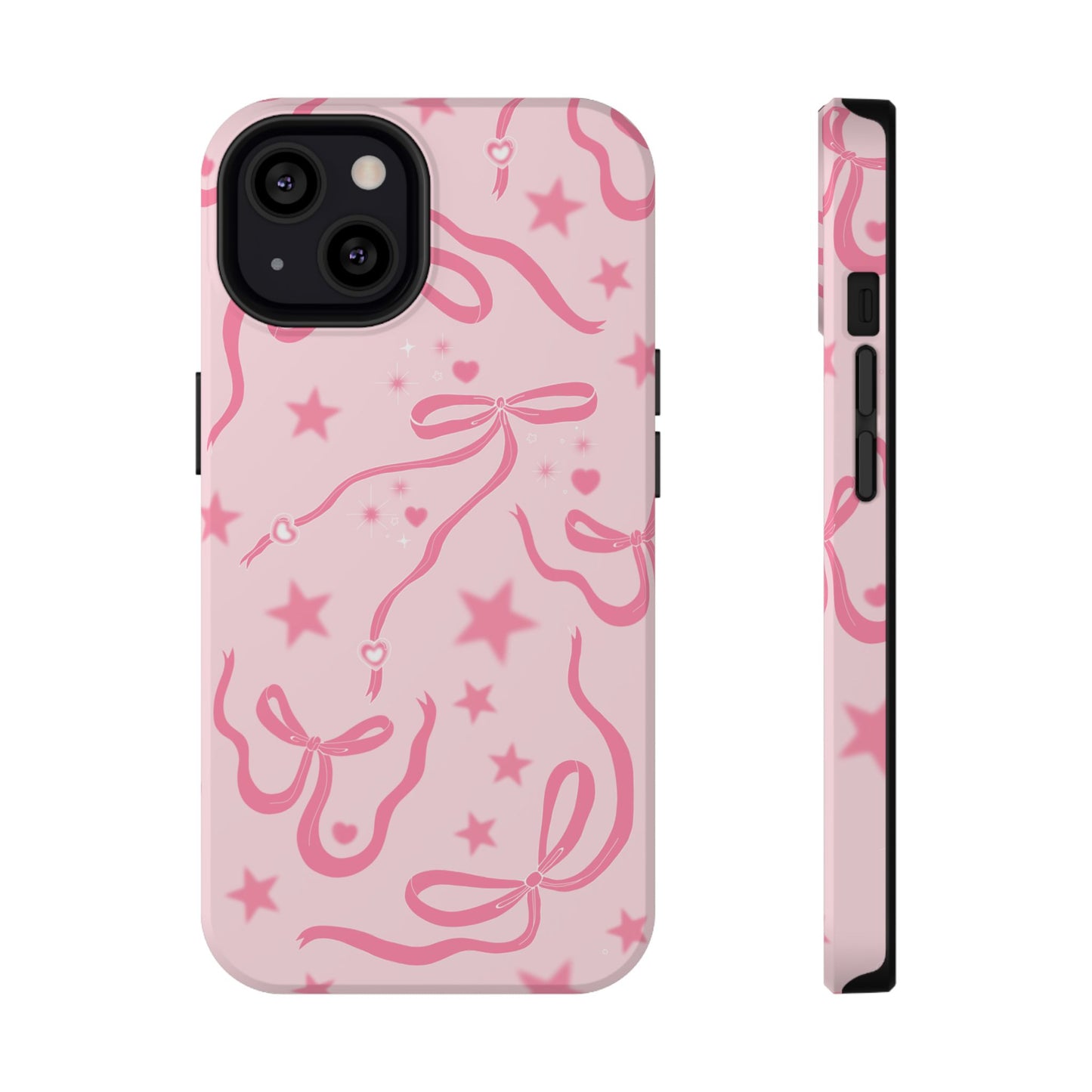 Pink Cosmic Bows iPhone Case